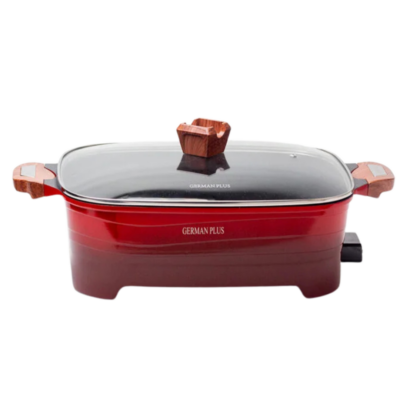 German Plus Electric Pan: 40cm, 12L Multifunctional Cooker, 1500W