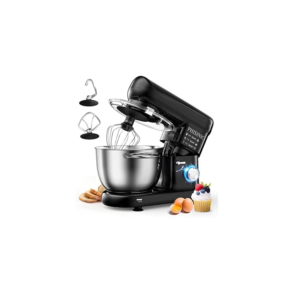 BOMN Stand Mixer: 2.0L, 260W, Electric Kitchen Mixer with Stainless Bowl