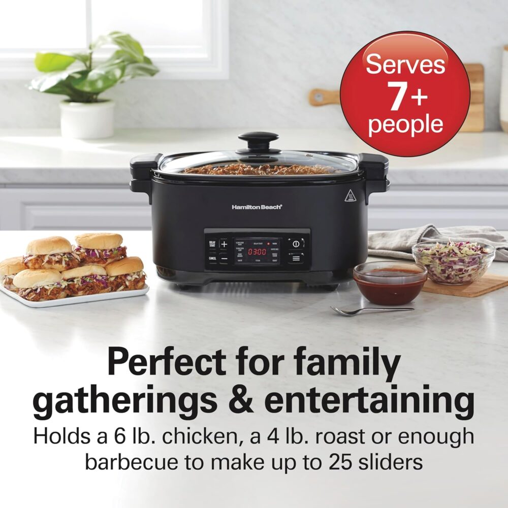9-in-1 Multi-Cooker: 6.5L, 1350W, Slow Cooker, Steamer & More