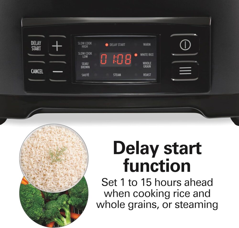 9-in-1 Multi-Cooker: 6.5L, 1350W, Slow Cooker, Steamer & More