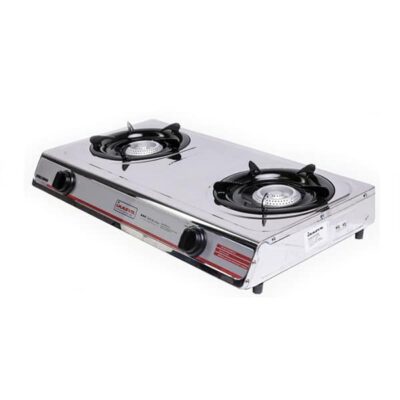 Innova Double Burner Gas Top: Enamel, Low Gas Consumption, Manual Ignition