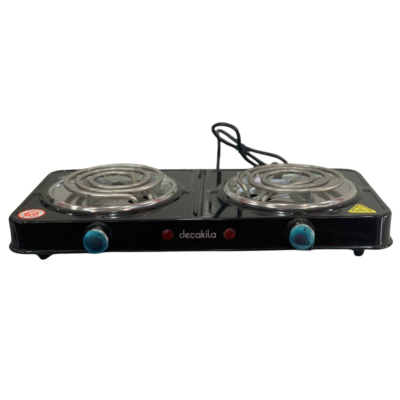 Decakila Hot Plate: Double Burner, 2000W, Portable Electric Cooktop