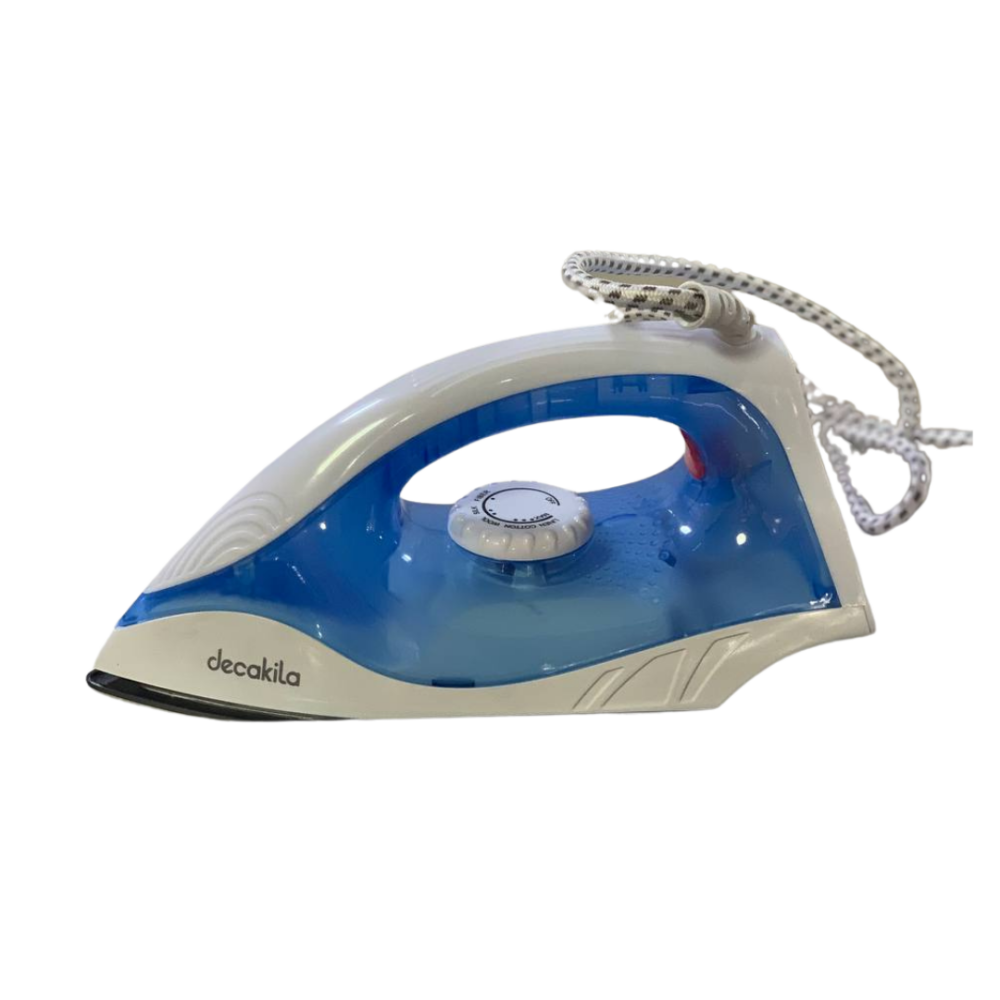 Decakila Dry Iron: 1000-1200W, Fast Heating, Easy to Use, Wrinkle Removal