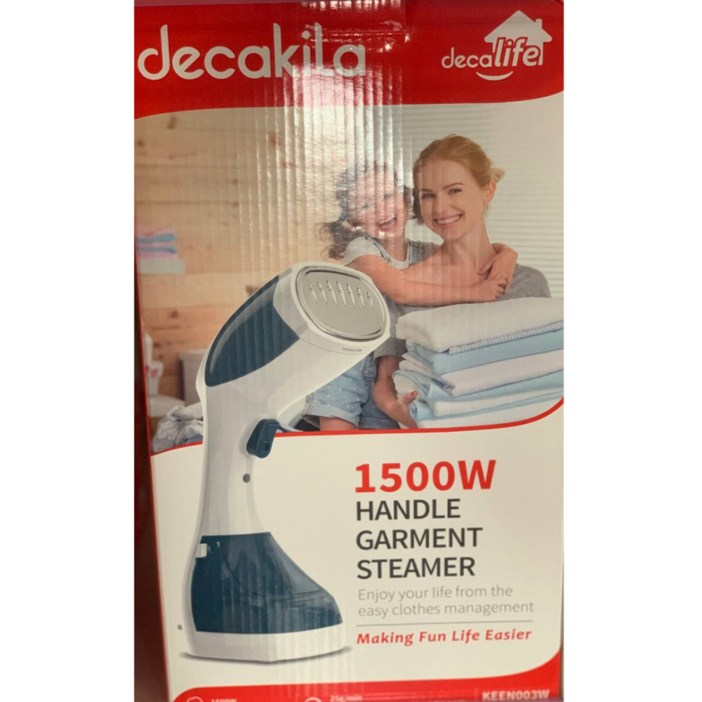Decakila Garment Steamer: 1500W Handheld, Fast Heating, Portable